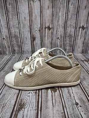 Merona Women's Size 10 Tan Suede Sneakers Lace Up Skateboard NWOT • $25.04