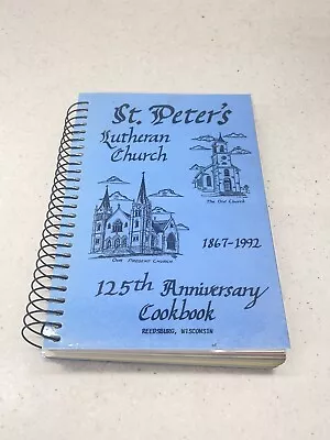 1992 Reedsburg WI Wisconsin Lutheran Church Vintage Cookbook 125th Anniversary • $19.99