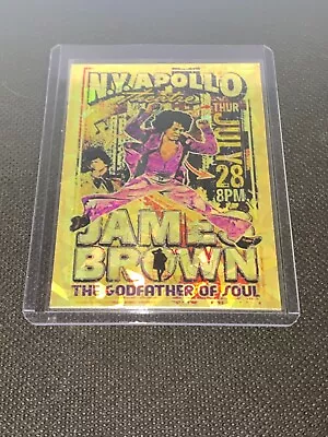 James Brown Mini Concert Poster Refractor Holo Foil Card In Top Loader • $8.49