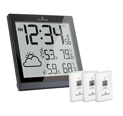 Marathon BA030016 LCD Weather Station With 3 Sensors (Open Box) • $79.97