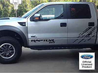 Ford Raptor F-150 Svt Door Pair Decals Stickers 60+ Vinyl Colors 2013 2014 10-14 • $29.99