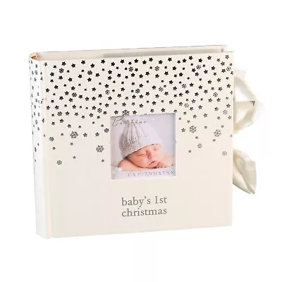 Baby's 1st Christmas Photo Album  Holds 80 6x4  Photo's  Stars / Snowflakes • £12.99