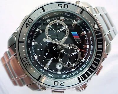 BMW M Power Motorsport Racing Style GTR GTS DTM Sport Design Chronograph Watch • $583.20