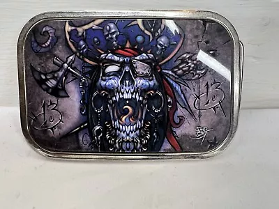 Tattoo Johnny Haunted Pirate Belt Buckle|4inX2.5in|Y2K|rockabilly|LICENSED Item • $20