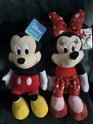 Mickey & Minnie Disney Couple. Velour Plush; New; Large 20” Size.  Age 2+ • $11.50