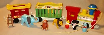 1973 FISHER PRICE PLAY FAMILY CIRCUS 3-Car TRAIN 991 Little People~ Complete • $39.99