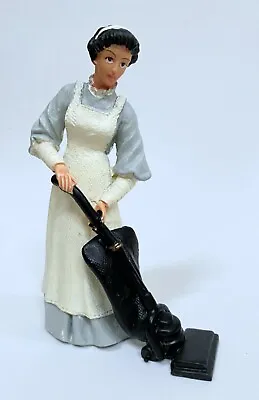 Dollhouse Miniature Resin Victorian Servant  Doll With Vacuum Cleaner 1:12 Scale • $13.99