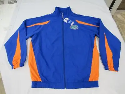 New Florida Gators Mens Size L-Tall Blue Orange Russell Full Zip Track Jacket • $25.49
