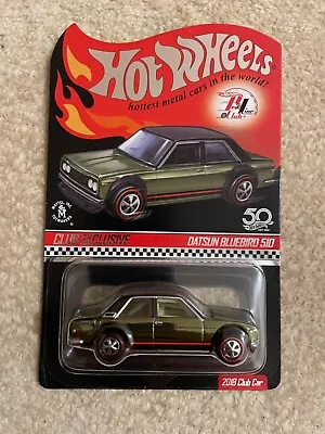 Hot Wheels 2018 RLC Membership Car - Datsun Bluebird 510 - Button & Patch • $99.95