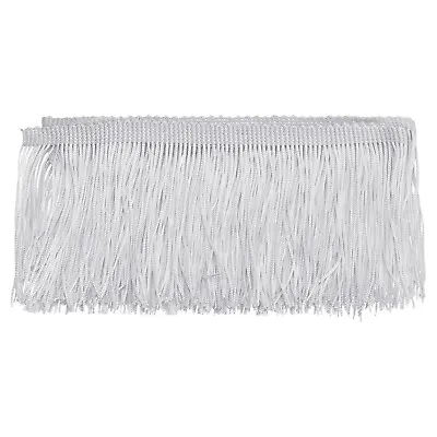 10 Yards 4 Inch Chainette Fringe Trim Tassel Sewing Trim For Clothes Silver • £12.07