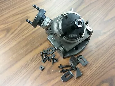 4  PRECISION TILTING ROTARY TABLE W. ER16 Collet Chuck Adapter #TTSK-100ER16 • $168