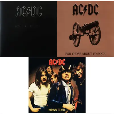 AC/DC Back In Black /  For Those About To Rock / Highway To Hell Vinyl 3 X LP Bu • $154.99