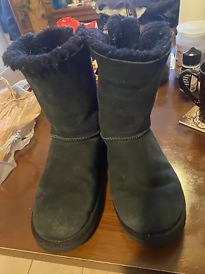 Ugg Boots Size 9 Womens Black • $9.99