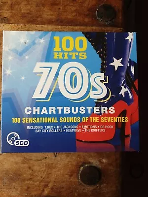 Various Artists - 100 Hits - 70s Chartbusters (CD Digi-Book 5-Discs) • £6.99