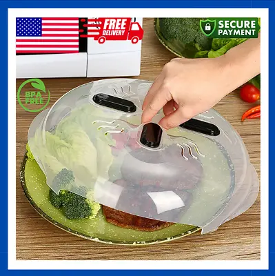 Plate Guard Lid BPA-Free  Magnetic Microwave Anti Microwave Anti Splatter Cover • $8.71