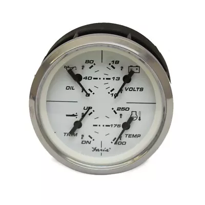 Mariah Boat Multifunction Gauge GF0018A | Faria Mercury 3 1/4 Inch • $139.60