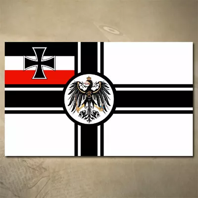 Imperial War Ensign Of Germany 1903-1919 Flag Decal | 100mm X 60mm | Deutschland • $5.99