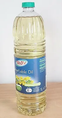 VitaDor Vegetable Oil 1 Liter For Cooking Baking Frying Healthy High In Omega 3 • £4.61