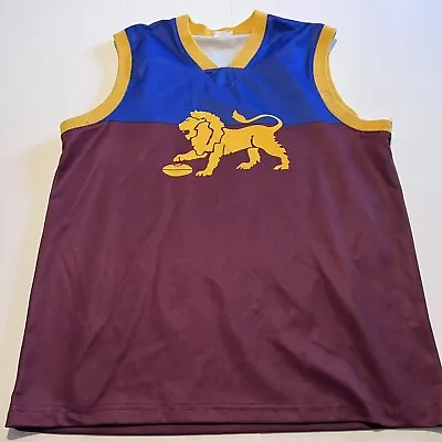 Vintage Brisbane Lions AFL Guernsey Jersey Jumper Medium Small Number 5 • $34.99