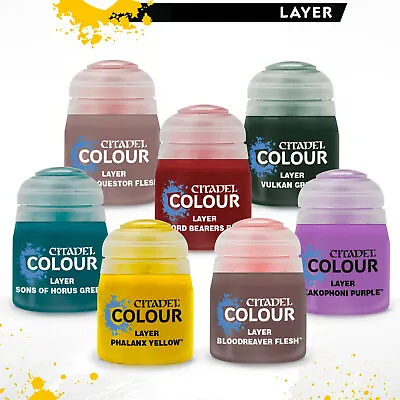 Citadel Layer Paints Warhammer 40k Model Paints Choose Your Colour Free P&P • £6.99