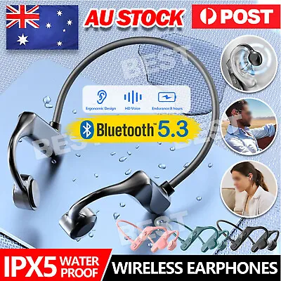 Bluetooth Bone Conduction Headphones Wireless Waterproof Headset Sport Earphones • $9.95