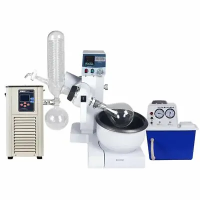 $2279.05 • Buy 2L Lab Rotary Evaporator Automatic Lifting Rotavap With Vacuum Pump And Chiller