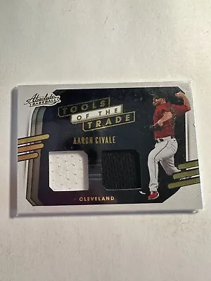 K96936 - 2021 Absolute Tools Of The Trade Dual Swatches #1 Aaron Civale Jersey • $5