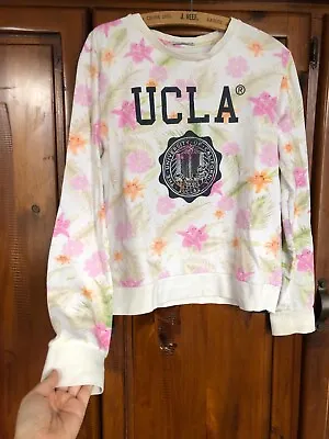 UCLA Sweatshirt Adult Size L Grey Crew Neck Sweater Casual Official University • £9.50