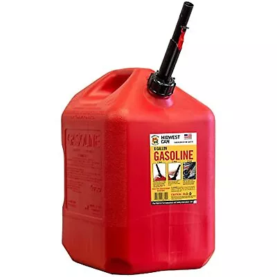 Quick-Flow Midwest Can 6610 Gas Can - 6 Gallon • $48.12