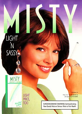 Misty Cigarette Ad #19 Rare 1995 Vintage Out Of Print  • $9.99