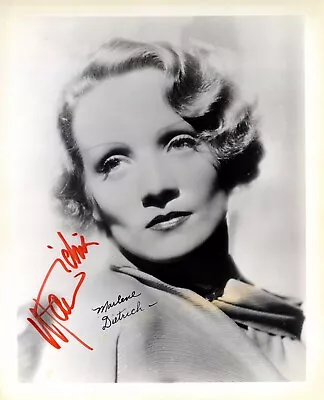 Marlene Dietrich Signed B&W Vintage 8x10 Photo Imperfect -Hollywood- JSA #M43116 • $148.95