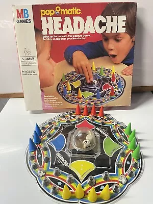 Headache Pop O Matic Board Game 1986 -Complete - Milton Bradley Vintage • $18.75