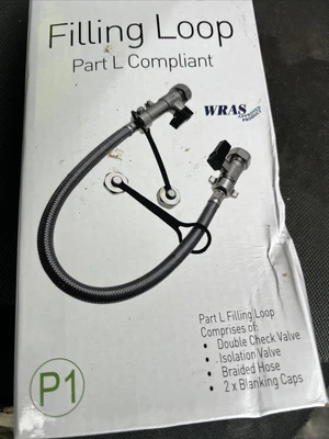 £11 • Buy Combi Boiler Heating Part L Compliant Straight Filling Loop Lever Check Valve