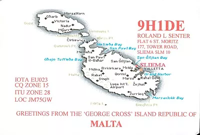 £2.49 • Buy 1 X QSL Card Radio Malta 9H1DE Sliema 2000 ≠ S572