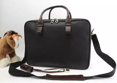 Bottega Veneta Travel Bag With S Marco Polo Black Brown Pc Case Boston 16 • $835.27