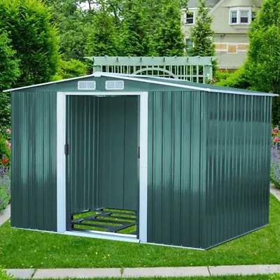 Heavy Duty Steel Garden Shed Outdoor Storage House Tool Organizer Container Base • £285.95