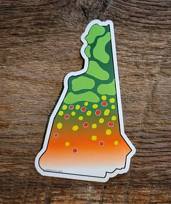 $4.95 • Buy NEW HAMPSHIRE Stickers Decals Trout Brown Brook Rainbow Fly Fishing Rods Reels