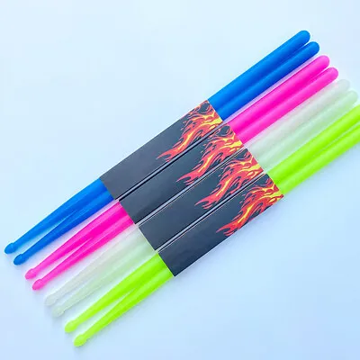 2 Pcs Light Up Drum Sticks Durable Glow Drum Sticks For Adults Kids Professional • $11.09