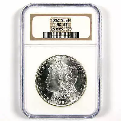 1882 S Morgan Dollar MS 66 NGC Silver $1 Uncirculated Coin SKU:CPC6239 • $399.99