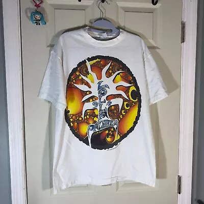 VTG Lollapalooza 1994 Tour Band Concert Sz L XL White Smashing Pumpkins L7 Music • $114.95