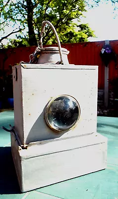 Vintage Railway Lamp / Lantern / Light Lms Complete With Burner & Chimney • $47.99