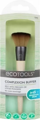 EcoTools Flat Foundation Makeup Brush Synthetic # 1290 Bristle Aluminum Ferrule • $4.99