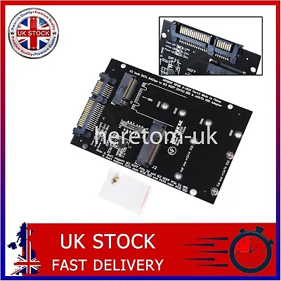 MSATA / M2 NGFF SSD To SATA Converter Adapter Combo Card M.2 2 In 1 • £6.95