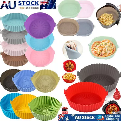 Multifunctional Air Fryer Silicone Pot Reusable Oven Accessories Baking TrTK • $12.26