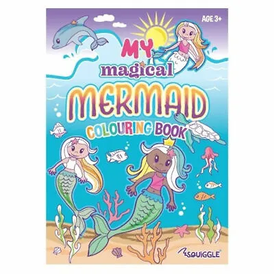 My Magical Mermaid Colouring Book - Therapy Colour Kids Stress Activity Journey • £2.79