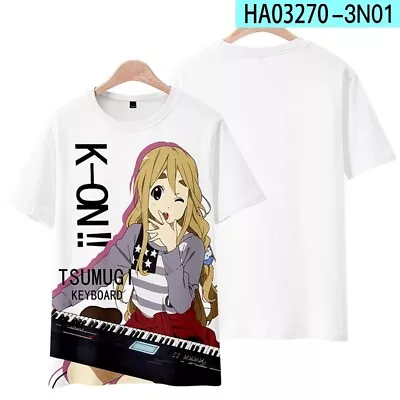 K-ON Anime Cosplay Casual Unisex T-shirt Short Sleeve Men Woman TEE H4 • $23.99