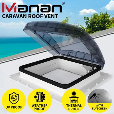 Manan Caravan RV Roof Vent Hatch Skylight Trailer Camper Motorhome 400x400mm • $106.99