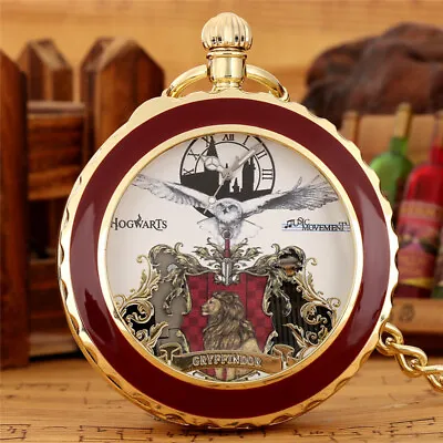 Novel Hogwarts Musical Quartz Pocket Watch Playing Song Watches Pendant Necklace • $15.63