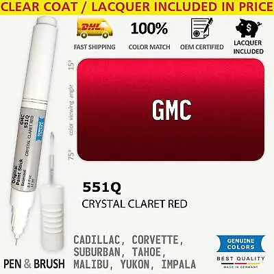 $14.99 • Buy 551Q Touch Up Paint For GMC Red CADILLAC CORVETTE SUBURBAN TAHOE MALIBU YUKON IM