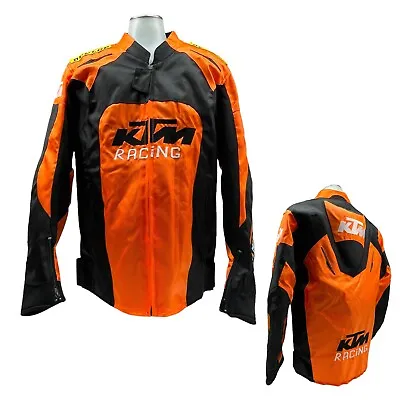 KTM RACING Mens XL Motorcycle Jacket MOTOGP Motorbike Biker Armored Zip NEW NWT • $249.99